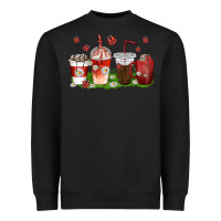 Black coffee cups lady bug with daisies Heavyweight Sweatshirt - texasbilliewilder
