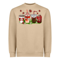 Mushroom coffee cups lady bug with daisies Heavyweight Sweatshirt - texasbilliewilder