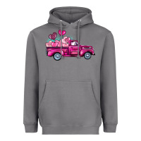 Storm valentine's day pink truck Heavyweight Hoodie - BarkalooDesign