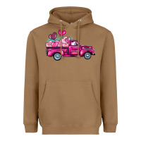 Toasted Coconut valentine's day pink truck Heavyweight Hoodie - BarkalooDesign