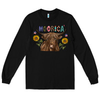 Black Moorica Long Sleeve Tee - CowhideDigitalArt