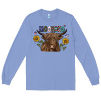 Colony Blue Moorica Long Sleeve Tee - CowhideDigitalArt