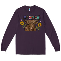 Plum Moorica Long Sleeve Tee - CowhideDigitalArt