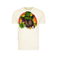 Vintage Arctic st patricks day baby cow shamrock rainbow gold Vintage Tee - RanaPortraitStore