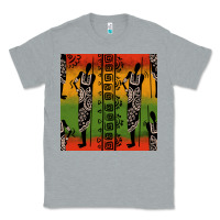 Heather Grey african silhouette seamless pattern Classic Tee - BundleAndBundleShop