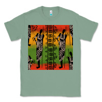 Sage african silhouette seamless pattern Classic Tee - BundleAndBundleShop