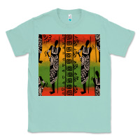 Seafoam african silhouette seamless pattern Classic Tee - BundleAndBundleShop
