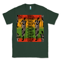 Sports Green african silhouette seamless pattern Classic Tee - BundleAndBundleShop