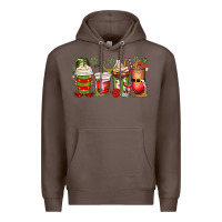 Coffee elf coffee cups Premium Hoodie - MaliasSmallBusiness