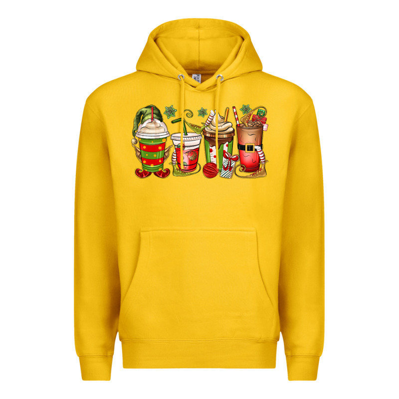 Elf Coffee Cups Premium Hoodie by MaliasSmallBusiness | Teevron