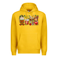 Lemon elf coffee cups Premium Hoodie - MaliasSmallBusiness