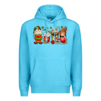 Ocean Blue elf coffee cups Premium Hoodie - MaliasSmallBusiness