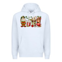 White elf coffee cups Premium Hoodie - MaliasSmallBusiness