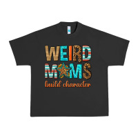 Pigment Black weird moms build character Urban Heavy Tee - texasbilliewilder