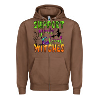 Chestnut support your local witches Zipper Hoodie - BundleAndBundleShop