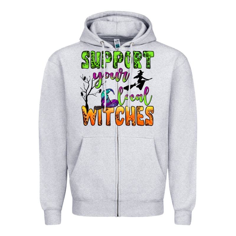 Support Your Local Witches Zipper Hoodie by BundleAndBundleShop | Teevron