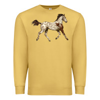 Antique Gold Appaloosa Horse Premium Sweatshirt - LillyAllenDesigns