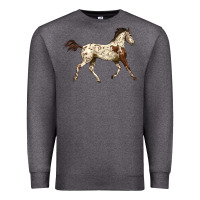 Charcoal Heather Appaloosa Horse Premium Sweatshirt - LillyAllenDesigns