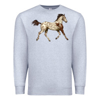 Heather Grey Appaloosa Horse Premium Sweatshirt - LillyAllenDesigns