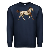 Navy Appaloosa Horse Premium Sweatshirt - LillyAllenDesigns