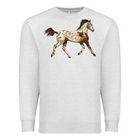 Oatmeal Heather Appaloosa Horse Premium Sweatshirt - LillyAllenDesigns