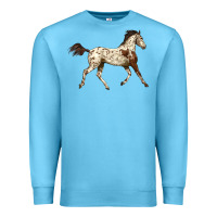 Ocean Blue Appaloosa Horse Premium Sweatshirt - LillyAllenDesigns