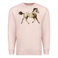 Pale Pink Appaloosa Horse Premium Sweatshirt - LillyAllenDesigns