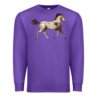 Purple Appaloosa Horse Premium Sweatshirt - LillyAllenDesigns