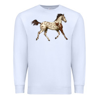 White Appaloosa Horse Premium Sweatshirt - LillyAllenDesigns