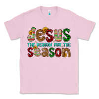 Bubblegum Pink jesus the reason for the season Classic Tee - FaDigitalArtStudio