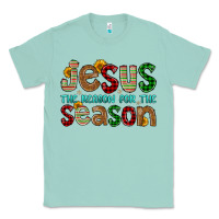 Seafoam jesus the reason for the season Classic Tee - FaDigitalArtStudio
