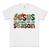 White jesus the reason for the season Classic Tee - FaDigitalArtStudio
