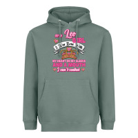 Sage As A Leo Girl I Was Born With My Heart On My Sleeve And A Mouth Heavyweight Hoodie - Jasminsmagicworld