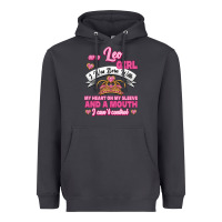 Smoke As A Leo Girl I Was Born With My Heart On My Sleeve And A Mouth Heavyweight Hoodie - Jasminsmagicworld