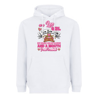 White As A Leo Girl I Was Born With My Heart On My Sleeve And A Mouth Heavyweight Hoodie - Jasminsmagicworld