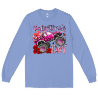 Colony Blue valentines day monster truck Long Sleeve Tee - RacoonDesign