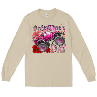 Mushroom valentines day monster truck Long Sleeve Tee - RacoonDesign
