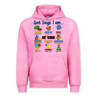 Fuchsia Pink god says i am autism Urban Hoodie - Artiststas