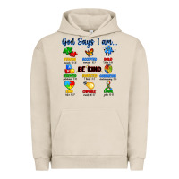 Pigment French Oak god says i am autism Urban Hoodie - Artiststas