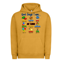 Pigment Peanut Butter god says i am autism Urban Hoodie - Artiststas