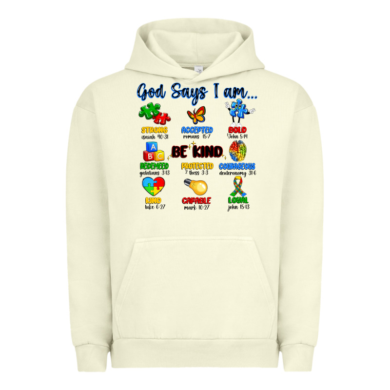 God Says I Am Autism Urban Hoodie by Artiststas | Teevron