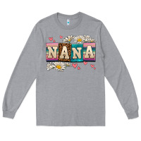 Heather Grey daisy nana Long Sleeve Tee - AdoDesignShop