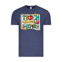 Vintage Denim teach love inspire Vintage Tee - texasbilliewilder
