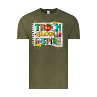 Vintage Olive teach love inspire Vintage Tee - texasbilliewilder
