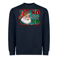 Navy Santa Ho Ho Ho Heavyweight Sweatshirt - RanaPortraitStore