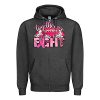 Charcoal Heather together we fight Zipper Hoodie - Artiststas