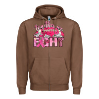 Chestnut together we fight Zipper Hoodie - Artiststas