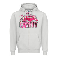 Dove Grey together we fight Zipper Hoodie - Artiststas