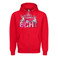 Red together we fight Zipper Hoodie - Artiststas