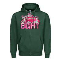Sports Green together we fight Zipper Hoodie - Artiststas